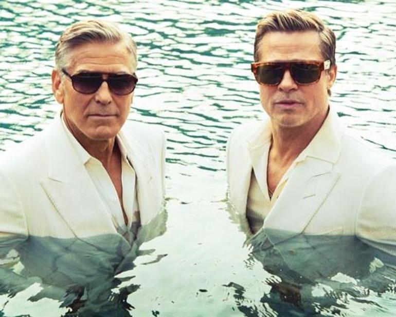 Brad Pitt ve George Clooney'nin İkonik Pozu, Doğu Demirkol Tarafından Taklit Edildi