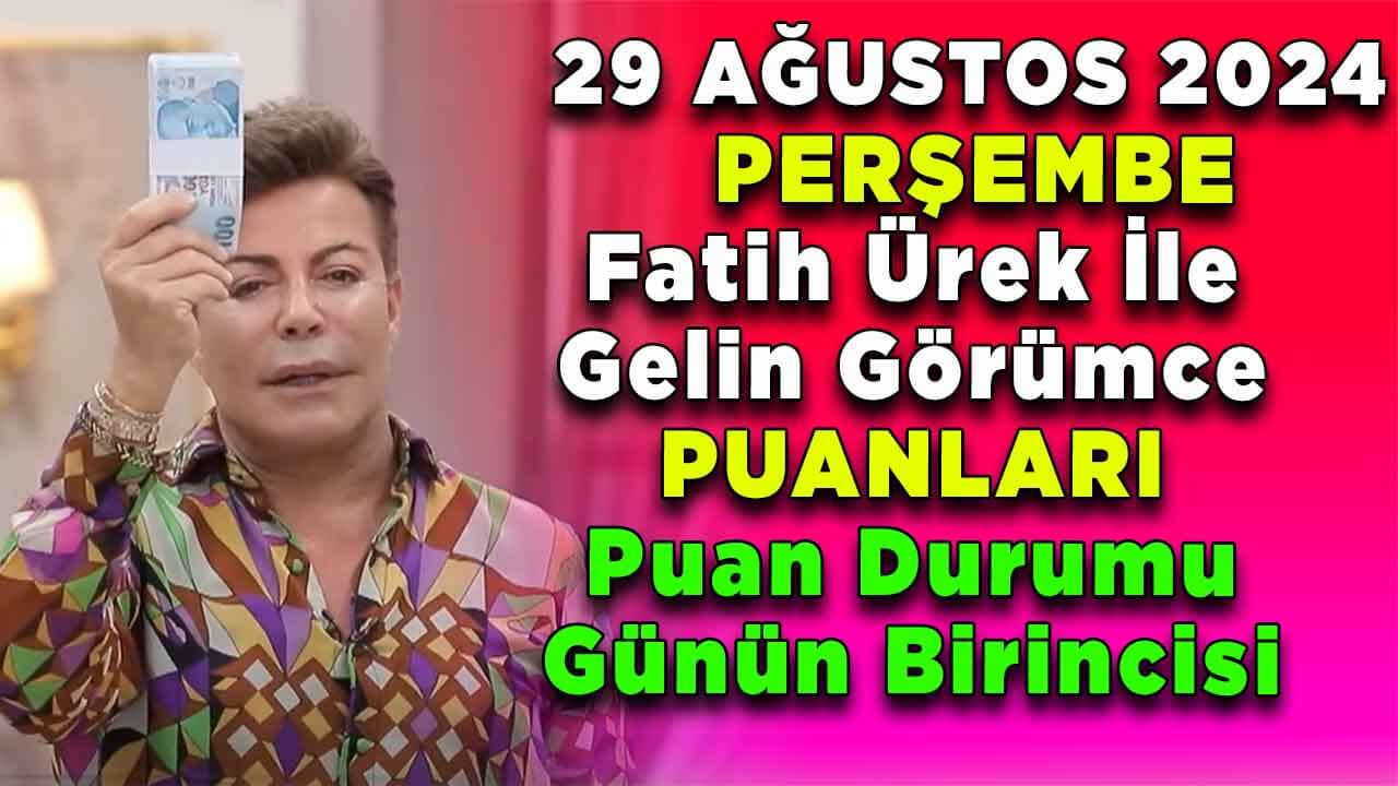 29 Ağustos Perşembe Puan Durumu