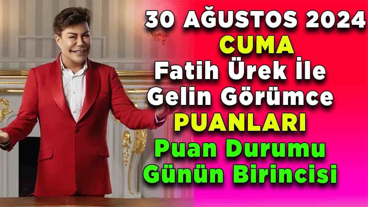 30 Ağustos Cuma Puan Durumu