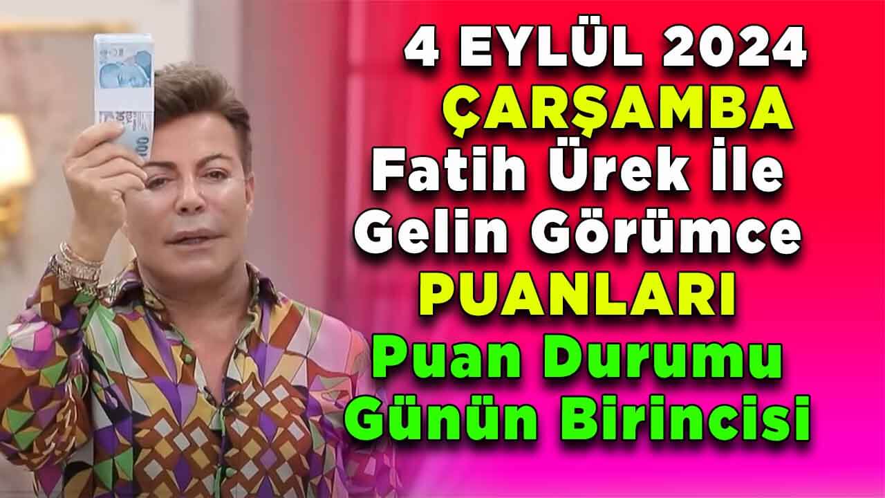 Fatih Ürek ile Gelin Görümce 4 Eylül Çarşamba Puanlama Sonuçları