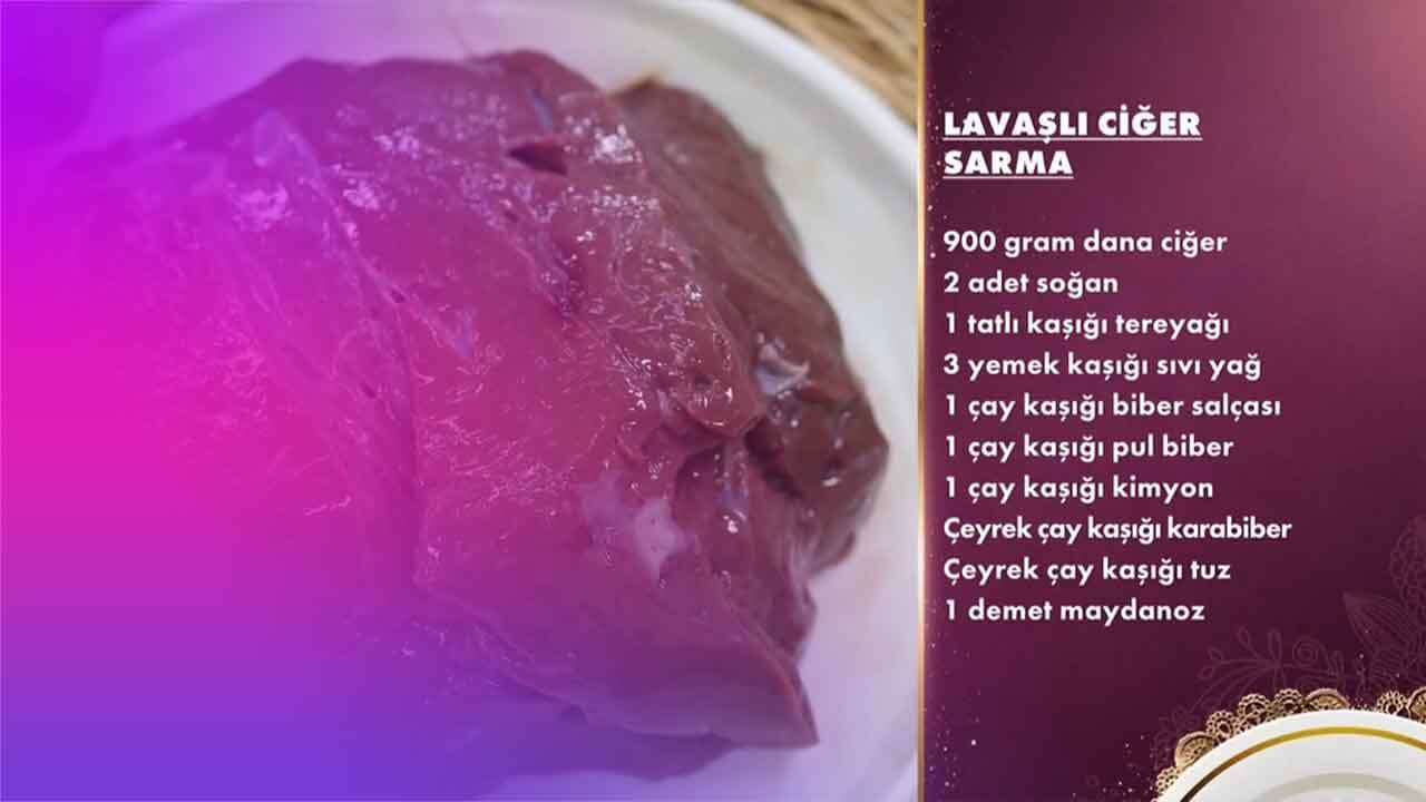 Gelinim Mutfakta Lavaşlı Ciğer Sarma Tarifi