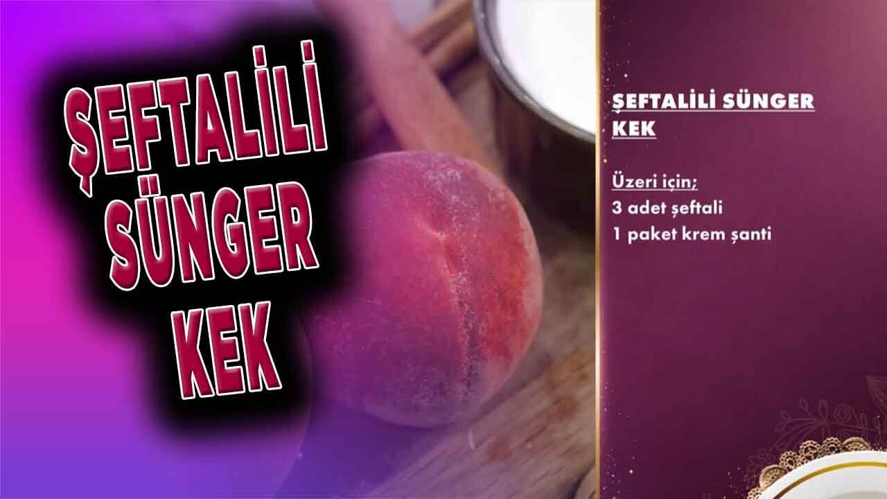 Gelinim Mutfakta Şeftalili Sünger Kek Malzemeleri