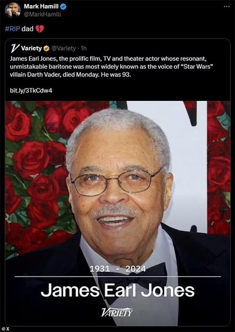 James Earl Jones'un Vefatı: Efsanevi Aktör 93 Yaşında Hayatını Kaybetti